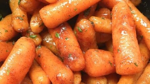 Slow Cooker Glazed Carrots with Brown Sugar