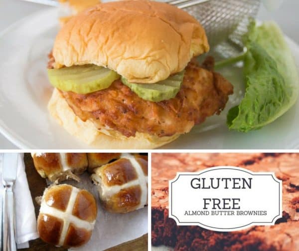 Gluten free almond butter brownies, Sous Vide Fried Chicken Chick-Fil-A Style, hot cross buns.