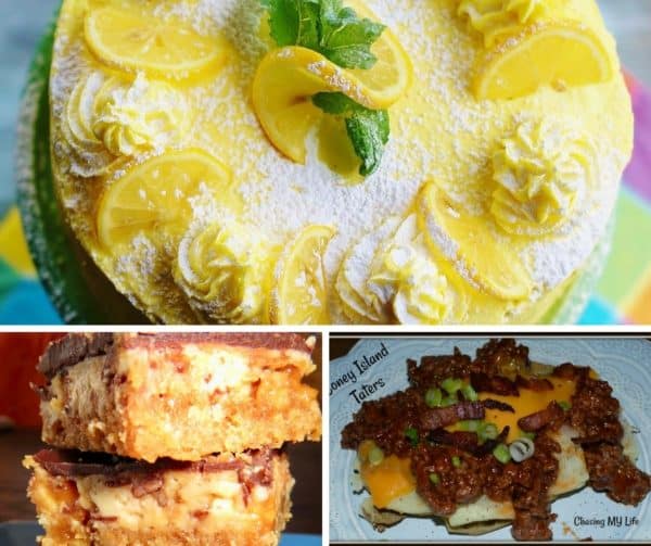 Foodie Friday Link Party #32 features recipes from around the web. Desserts, side dishes, dinner, and breakfast are featured.