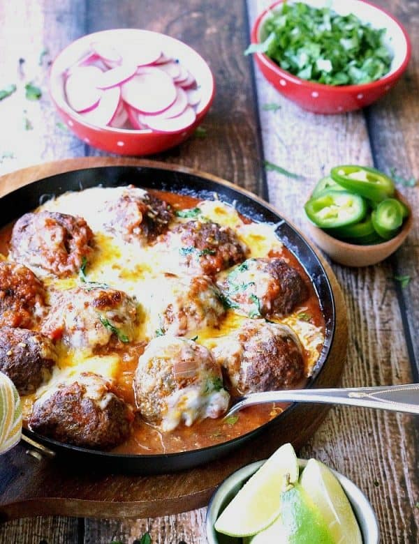 Cinco de Mayo Stuffed Albondigas from Fiesta Friday