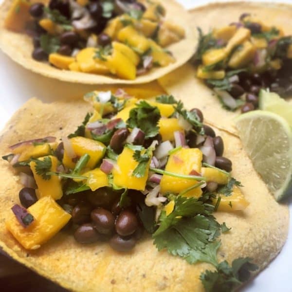 Black Bean and Mango Tacos - Rabbit Food Runner