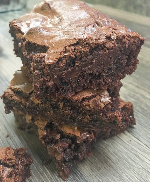 Homemade brownies are a delicious treat any time of year. 
