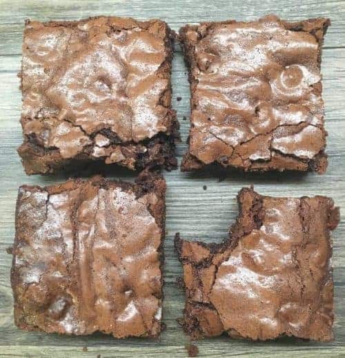 Easy homemade brownies with chocolate chips