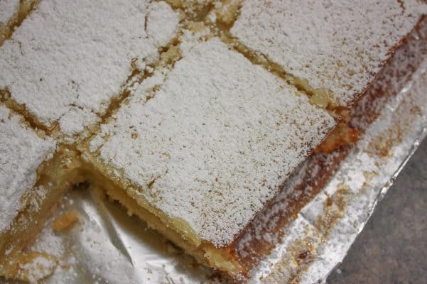 Recipe for lemon bars