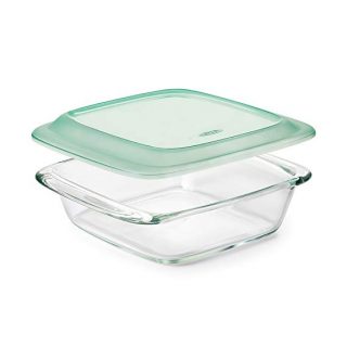 OXO Good Grips Freezer-to-Oven Safe 2 Qt Glass Baking Dish with Lid, 8 x 8