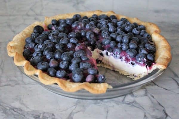 Blueberry Cheesecake Pie from Handmade Weekly