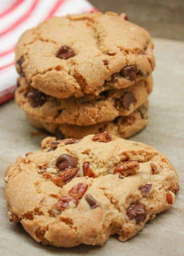 Chocolate Chip Pecan Cookies are a delicious treat any time of year, including the holidays and Christmas