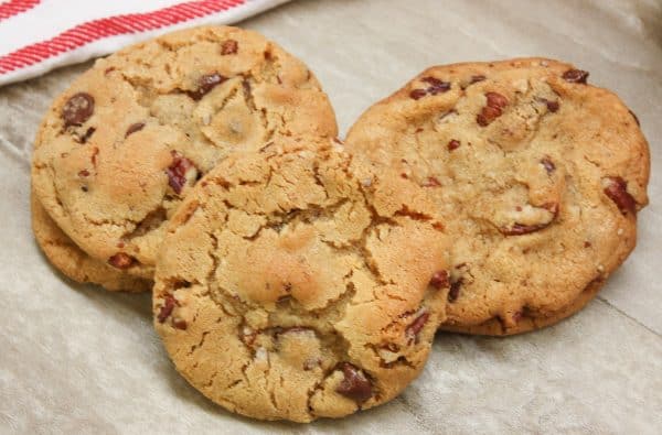 Easy baked pecan and chocolate chip cookie recipe for the holidays.