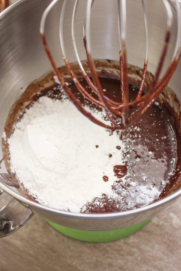 Ingredients for chocolate crinkle cookies includes powdered sugar, chocolate, and plenty of goodness. 