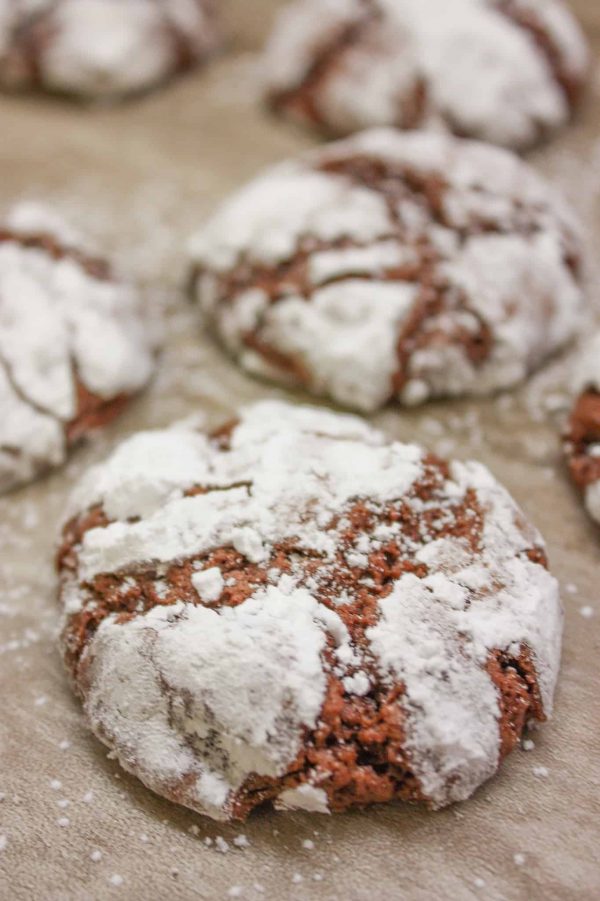 Chocolate Crinkle Cookies, from scratch, are a heavenly dessert.