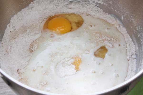 Buttermilk is the perfect addition to the sheet cake recipe. 