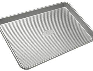 USA Pan Bakeware Jelly Roll Pan, Warp Resistant Nonstick Baking Pan, Made in the USA from Aluminized Steel