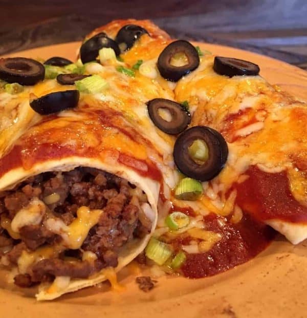 Easy Ground Beef Enchiladas from Norine's Nest