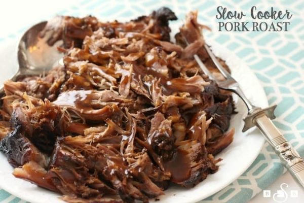 Slow Cooker Pork Roast Recipe from Butter with a Side of Bread. These are easy supper recipes. 