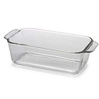 Pyrex Bakeware 1-1/2-Quart Loaf Dish, Clear