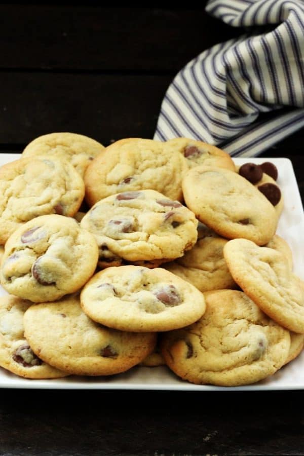 Picture of chocolate chip cookies on a plate