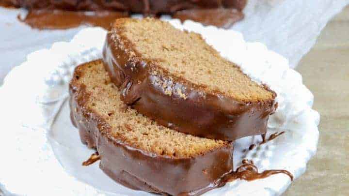 Sweetened Condensed Milk Chocolate Pound Cake with Chocolate Frosting