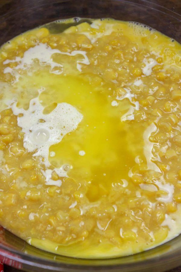 Picture of butter in a bowl with corn.