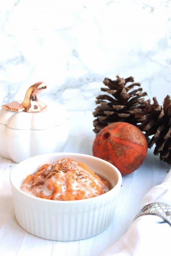 Picture of coconut cream sweet potato mash in a bowl