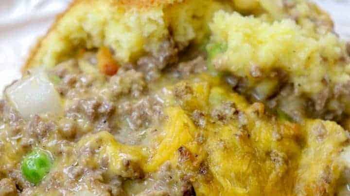 Jiffy Cornbread Casserole with Ground Beef