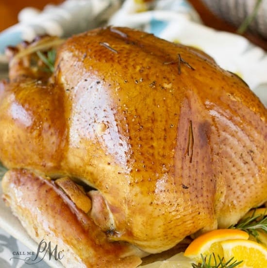 Picture of a smoked turkey