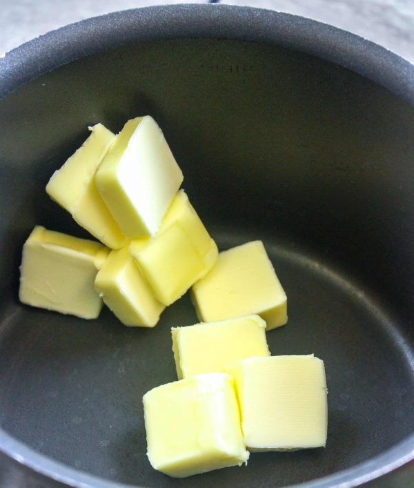 Picture of butter in a saucepan.