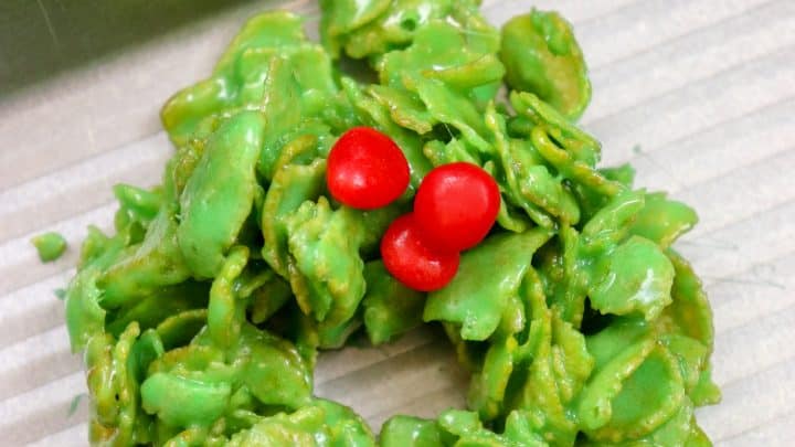 Christmas Wreath Cookies