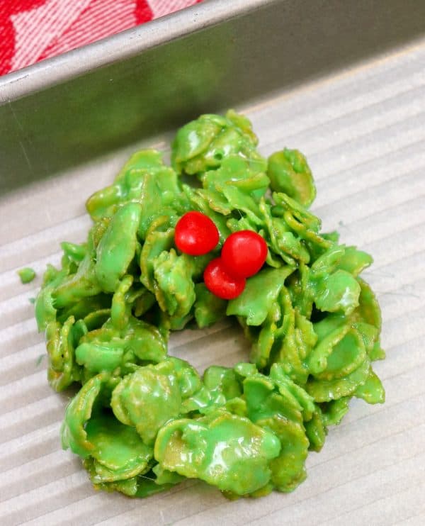 Picture of Christmas wreath cookies