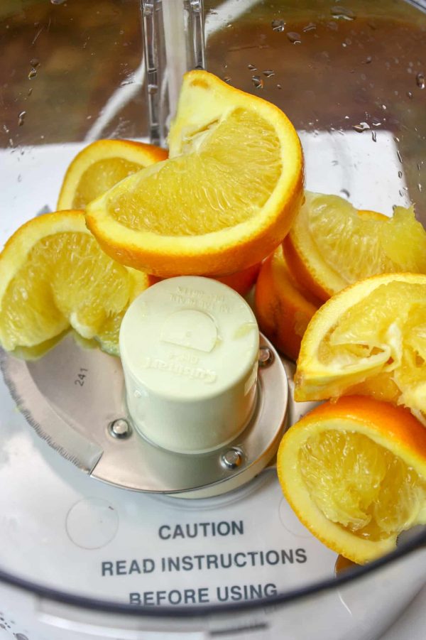 Picture of oranges in a Cuisinart