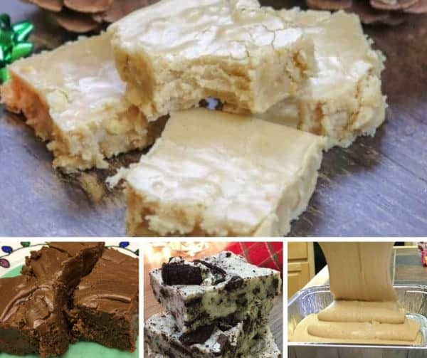 Picture of different types of fudge