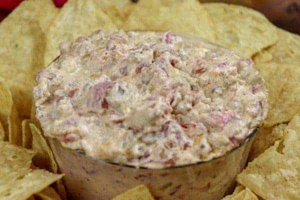 Picture of cream cheese dip in a bowl