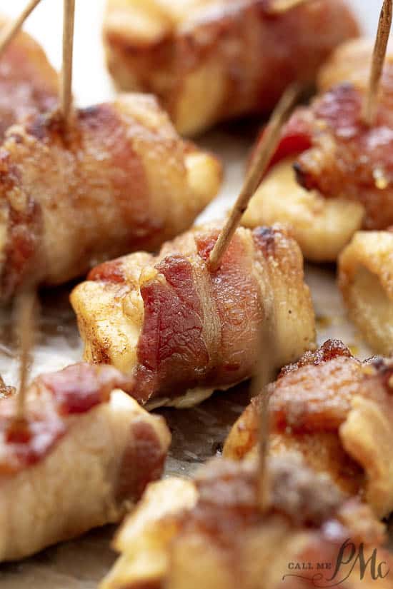 Bacon Wrapped Chicken Bites - Call Me PMC