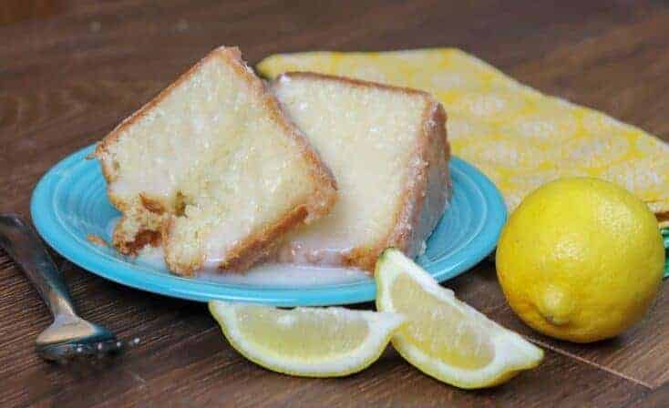 Picture of pound cake on a plate