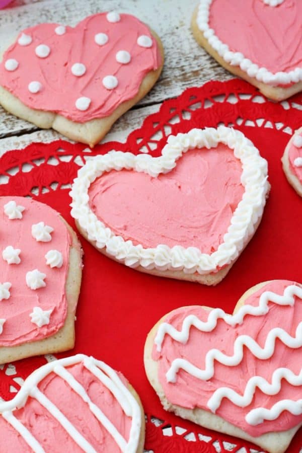 Sugar cookies on a plate