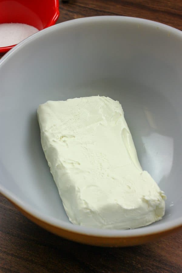 Picture of cream cheese in a bowl.