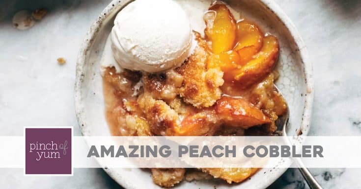 Georgia - Peach Cobbler - Pinch of Yum