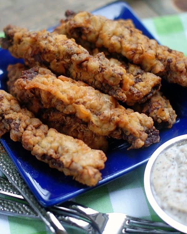 Picture of chicken fried steak fingers