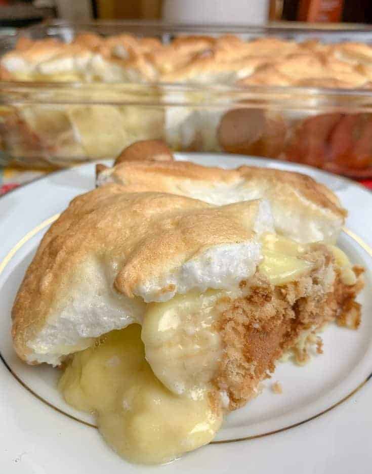 Picture of banana pudding on a plate