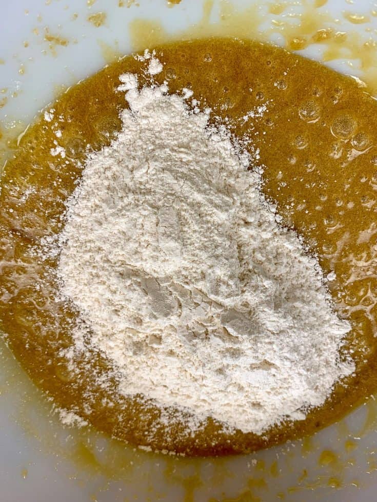 Picture of flour and cookie mixture