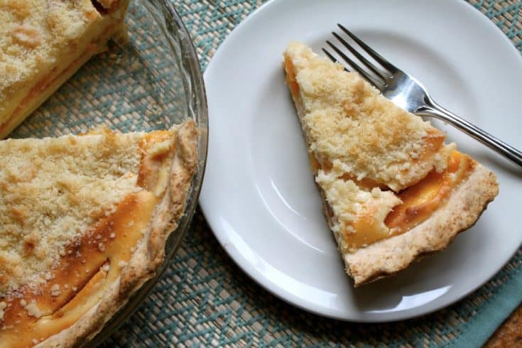 Delaware - Custard Peach Pie - Christina's Cucina