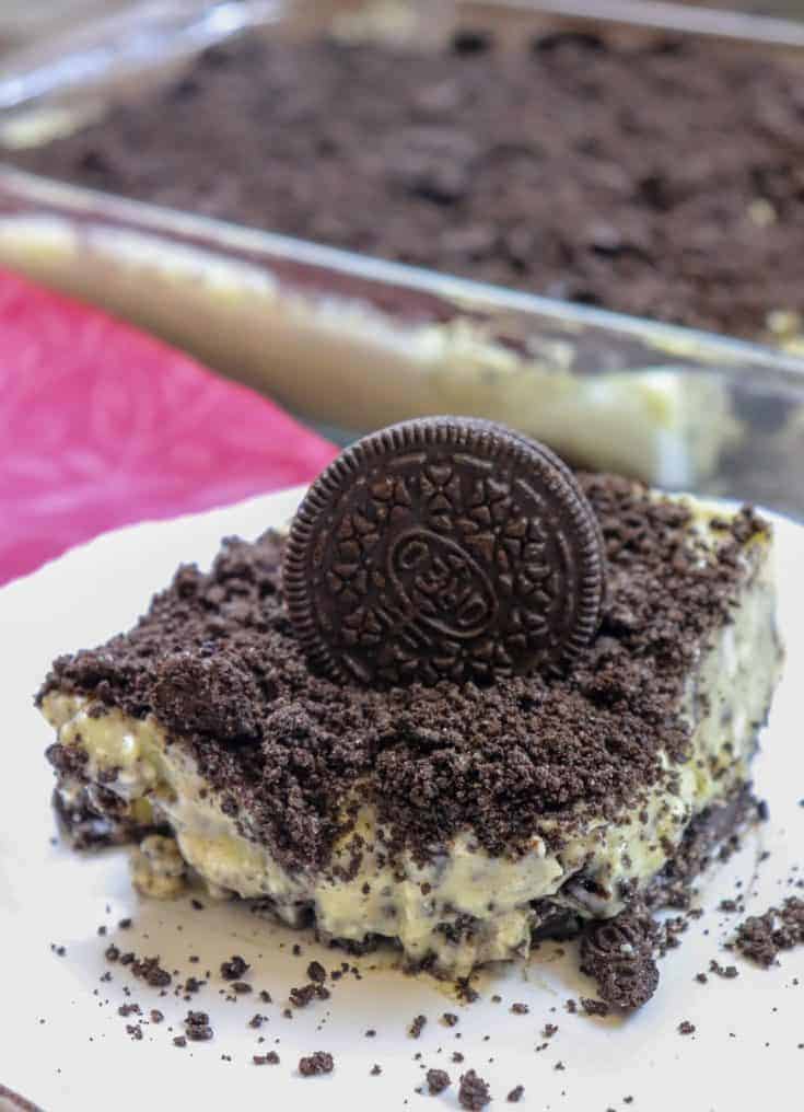 Picture of Oreo dessert on a plate