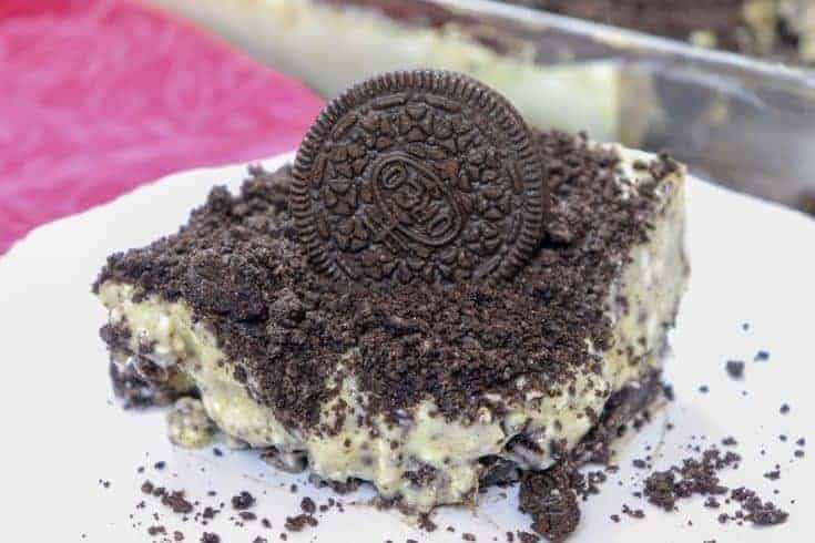 Picture of Oreo dessert on a plate