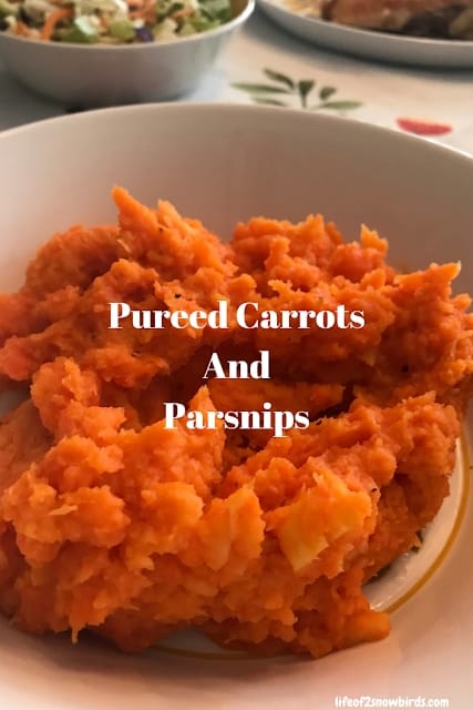 Picture of purred carrots and parsnips