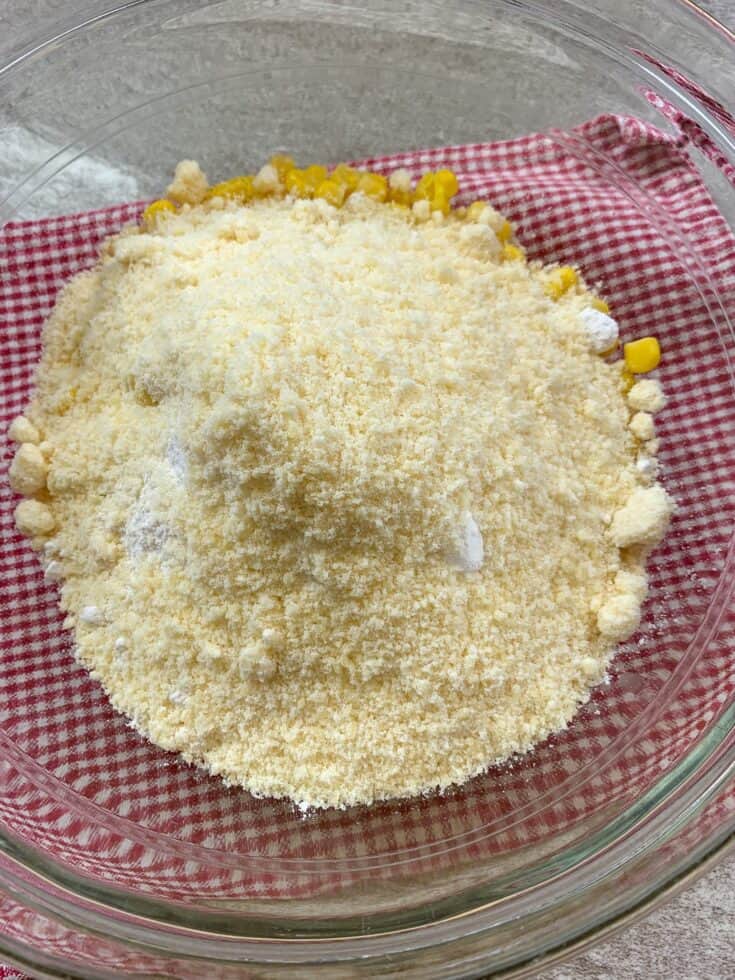 Picture of corn and parmesan cheese