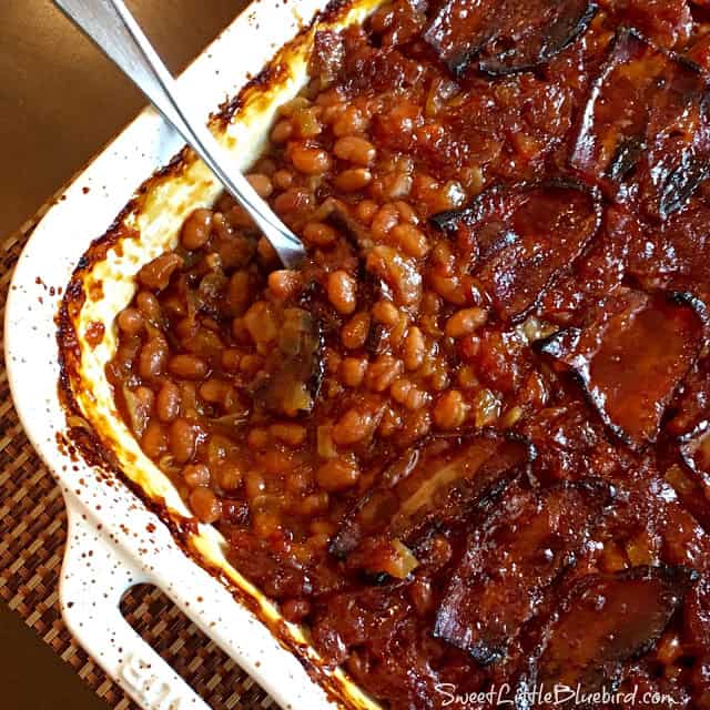 Anastasia's Best-Ever Baked Beans - Sweet Little Bluebird