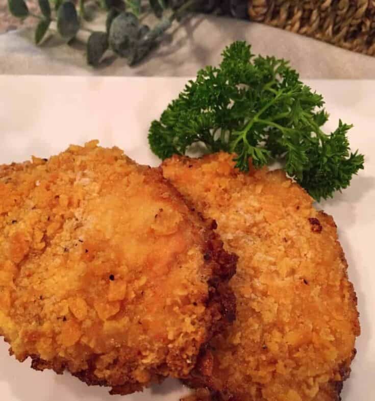 Oven Fried Butter Crumb Pork Chops - Norine's Nest