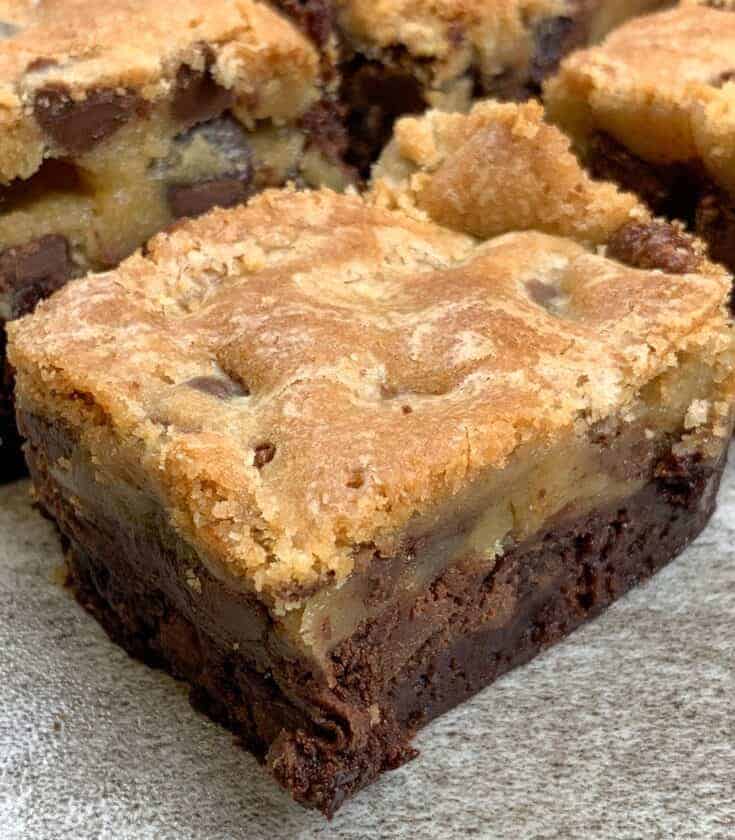 Brookies on a counter