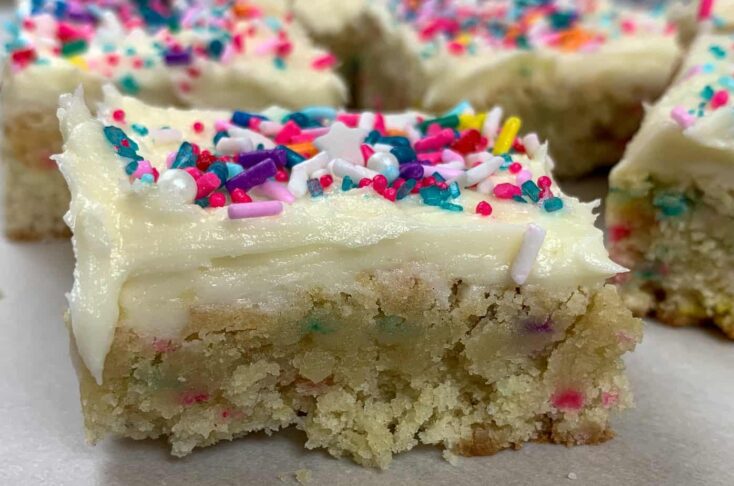 Cookie bars on a counter