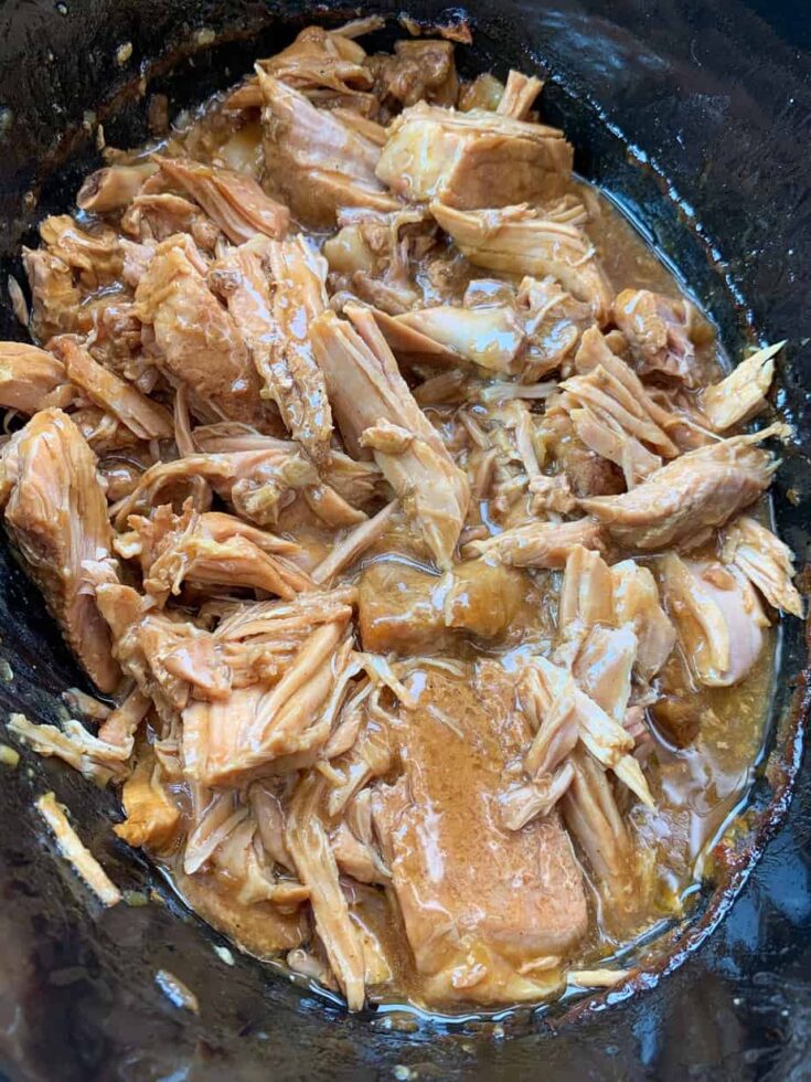 Pork chops in a slow cooker