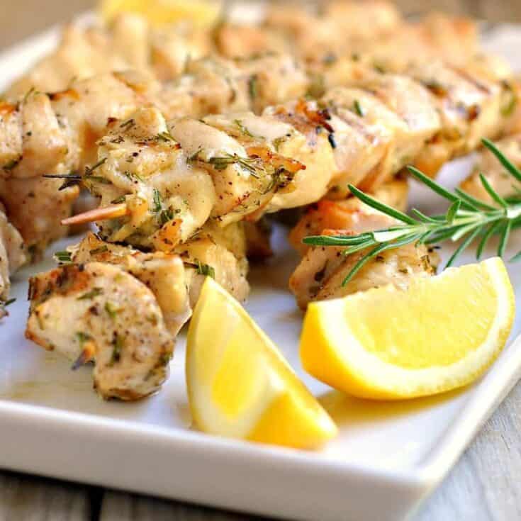 Rosemary-Garlic Chicken Kabobs 